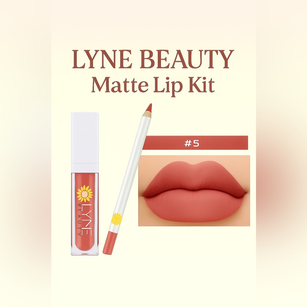 LuxeVelvet Matte Lip Duo | Long Lasting Waterproof Lipstick & Liner Set - Picture 9 of 16
